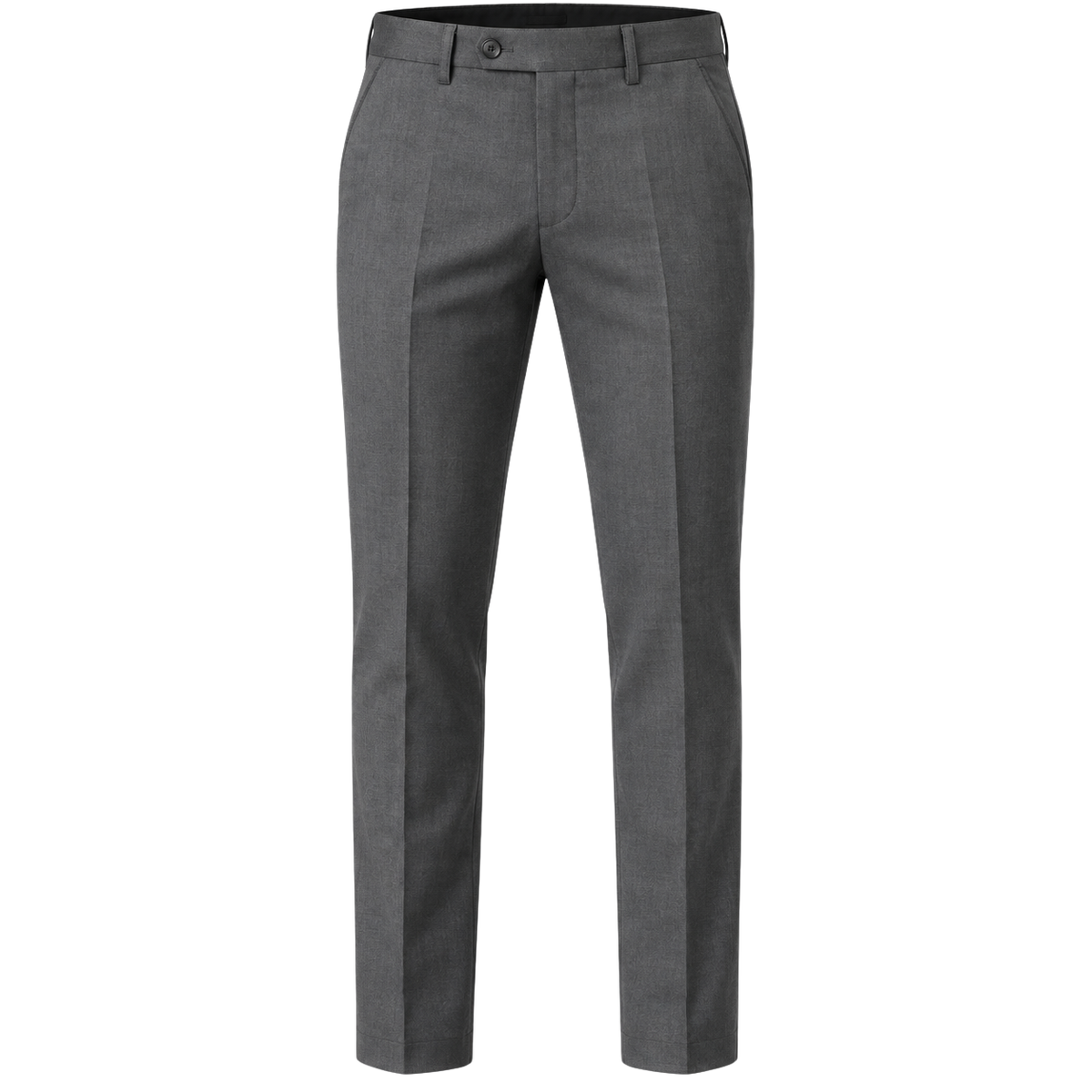 Tailored Wool-Blend Trousers – Charcoal Grey | Truvington
