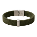 Italian Suede Bracelet – Olive Green | Truvington