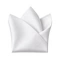 Premium Silk Pocket Square – Pure White | Truvington