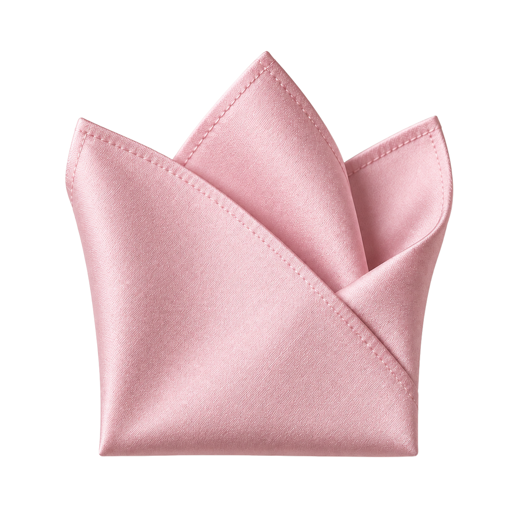 Premium Silk Pocket Square – Blush Pink | Truvington