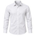 Tailored Premium Cotton Dress Shirt – Pure White | Truvington